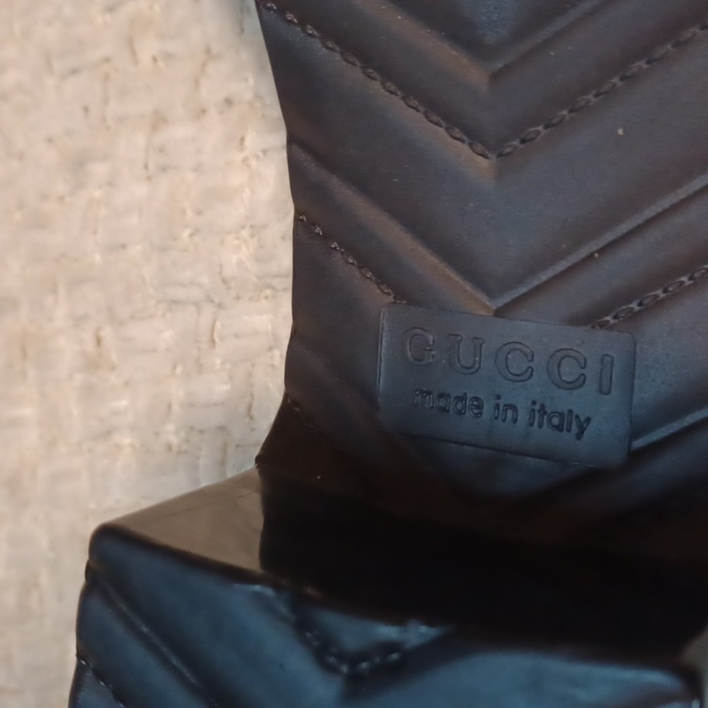 Gucci Black Patent Platform Slide Sandals - Picture 4 of 8